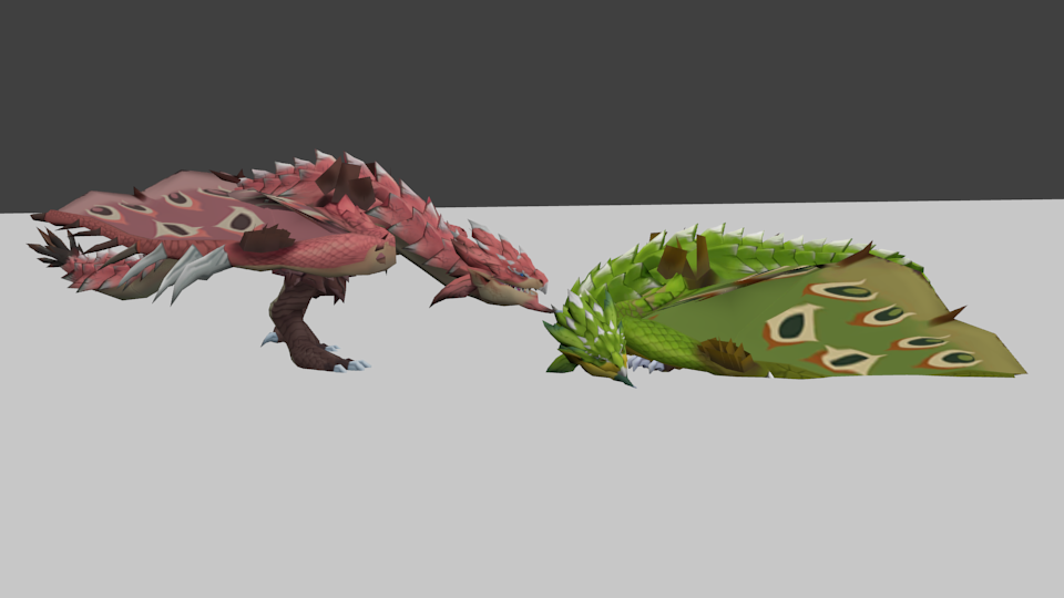 Monster Hunter Stories: Rathian Duo Model Pack by YohanPlayz on DeviantArt