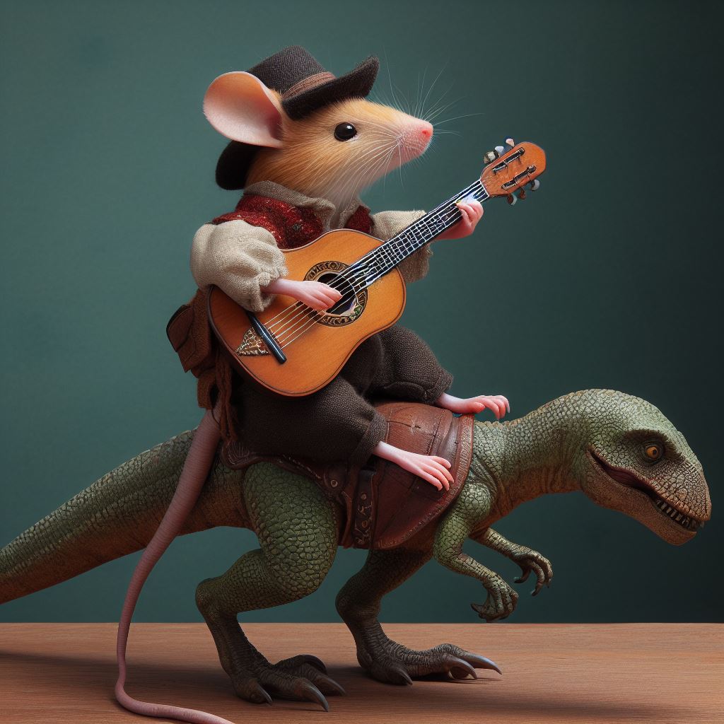 Rat Trap Riding Raptor Mouse Bard Riding Tiny Raptor by AJCamara on DeviantArt