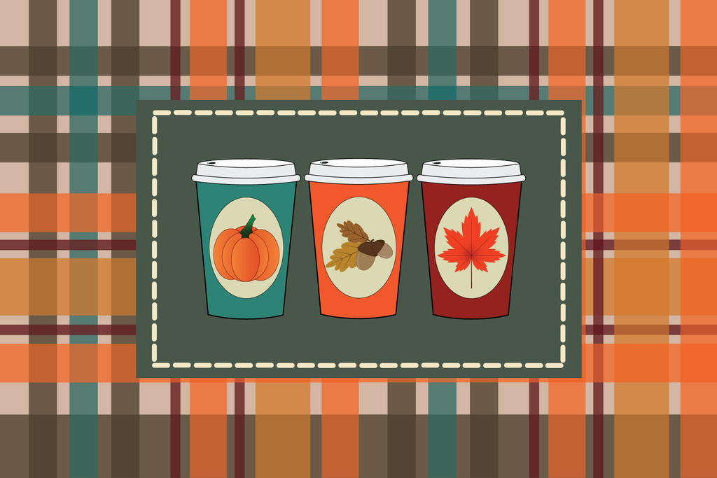 Cozy Pumpkin Spice Desktop Wallpaper for Fall