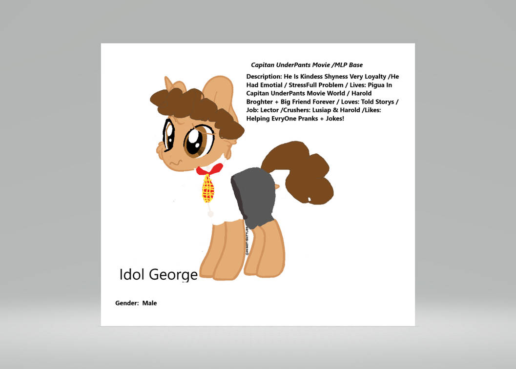George Bush Mlp George Capitan UnderPants Movie MLP Base My Style by Lucinda18654 on ...