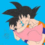 Son Goku and Baby Pan