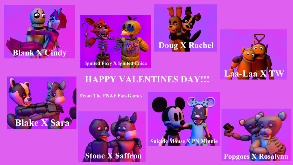 Happy Valentine's Day From The FNAF Fan-Games by DarkDragonDeception on ...
