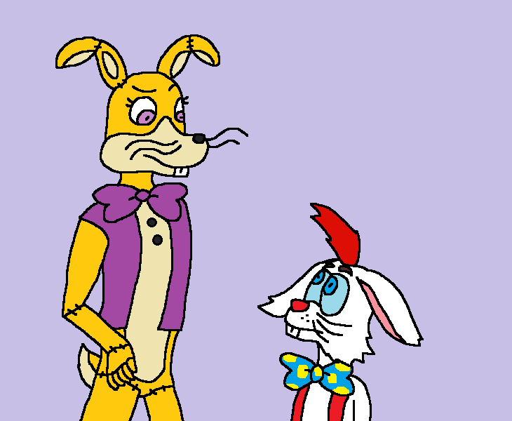 Fnaf Vr Rabbit Glitchtrap Meets Roger Rabbit (FNAF VR+WFRR) by DarkDragonDeception on ...