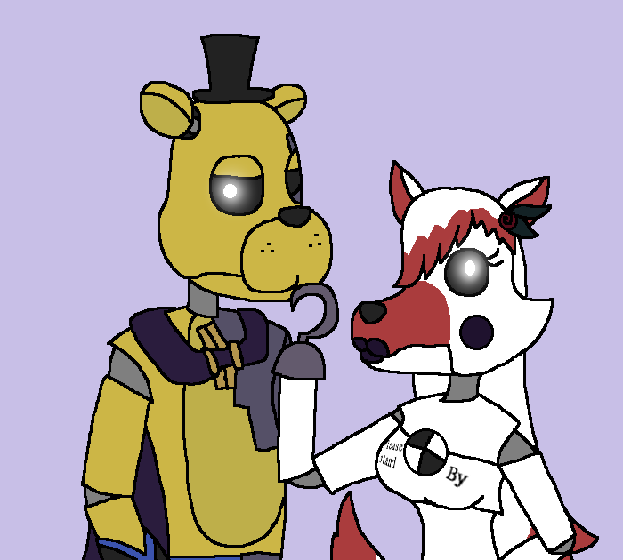 Lolbit X Fredbear por AsktheMangles.deviantart no @DeviantArt papel de  parede HD