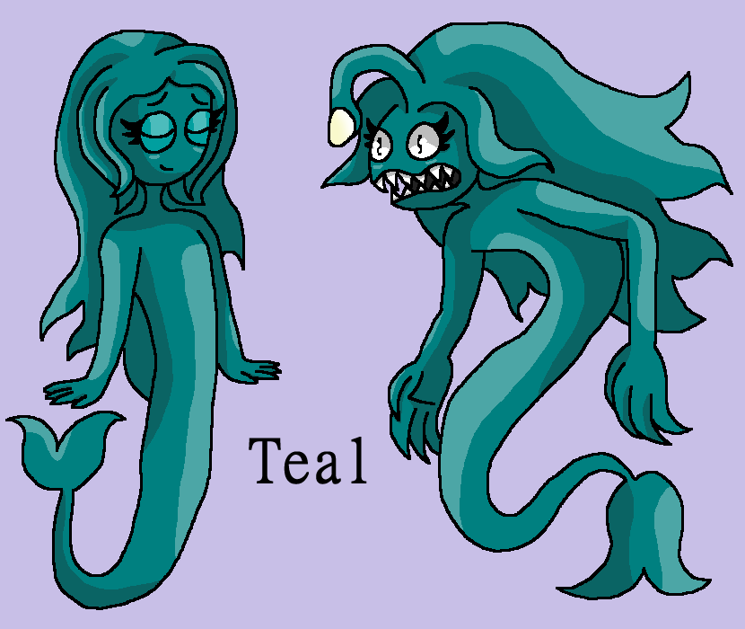 Teal (Rainbow Friends Fan Character) by DarkDragonDeception on DeviantArt