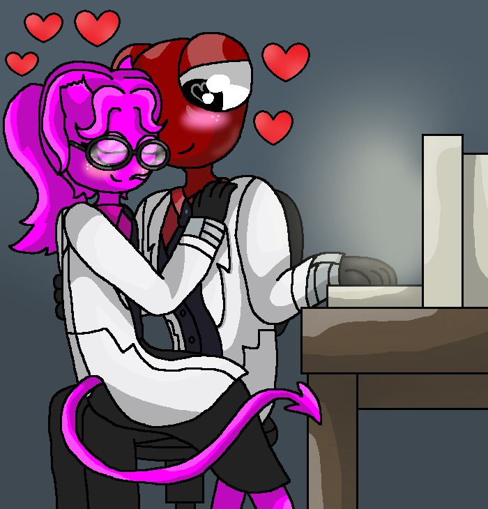 Red X Magenta (Rainbow Friends) by DarkDragonDeception on DeviantArt