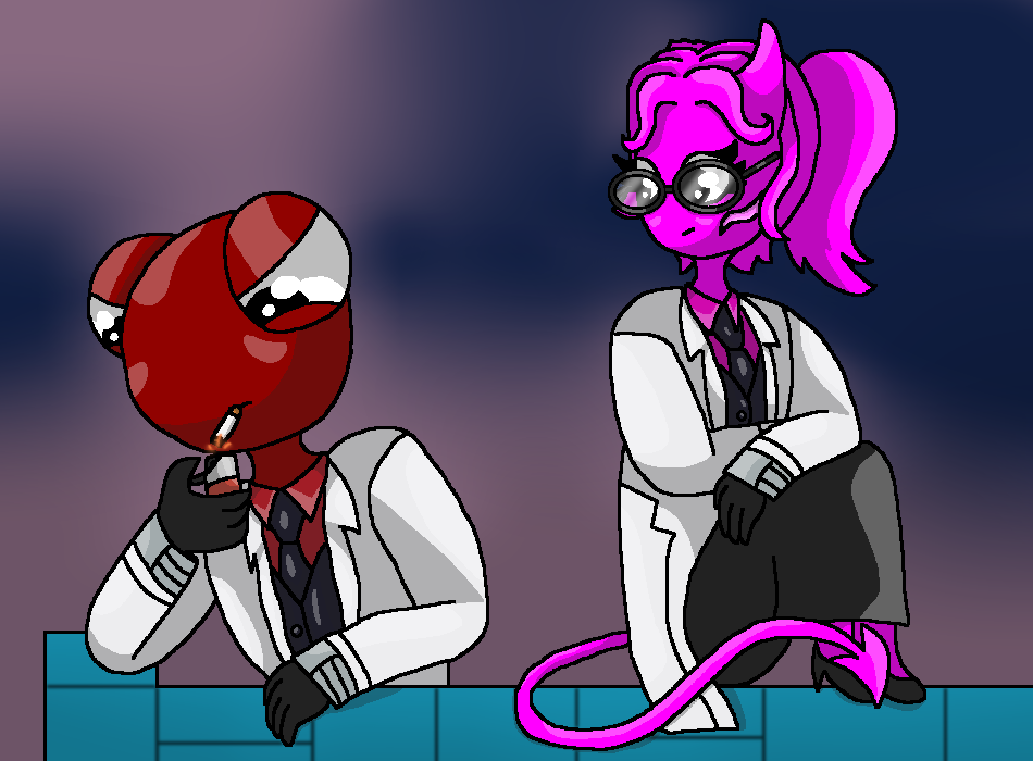 Red X Magenta (Rainbow Friends) by DarkDragonDeception on DeviantArt