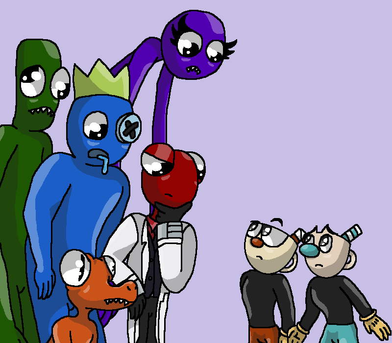 Cuphead bosses as Roblox Rainbow Friends concept : r/Cuphead