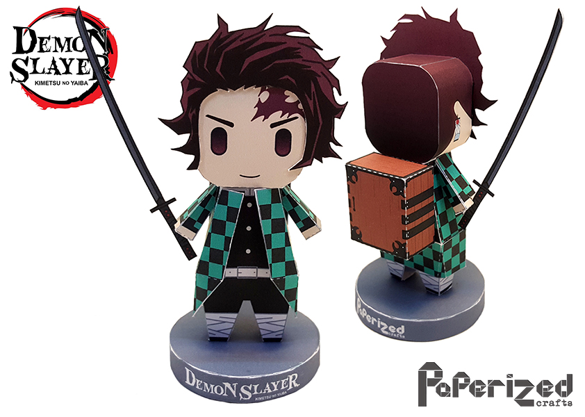 Demon Slayer: Tanjiro Kamado Papercraft, Paperized Crafts