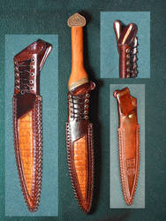 Leather Sheath, Steampunk Influence