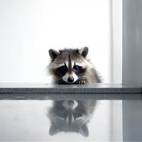 Raccoon Reflection