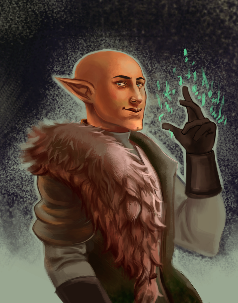 that cute bald elf