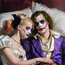 Wedding shot of Harley and Joker