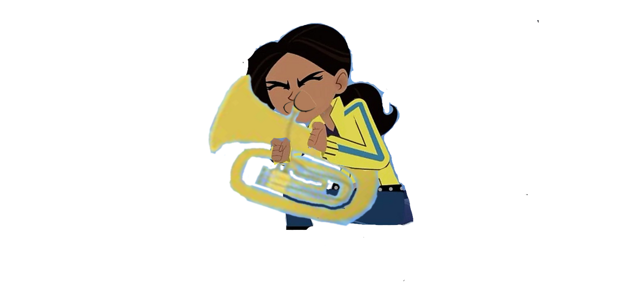 Aviva Blowing On The Tuba by mckinzey on DeviantArt