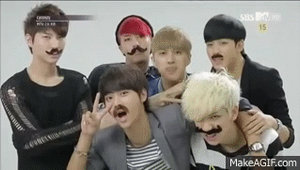 Vixx with mustaches!