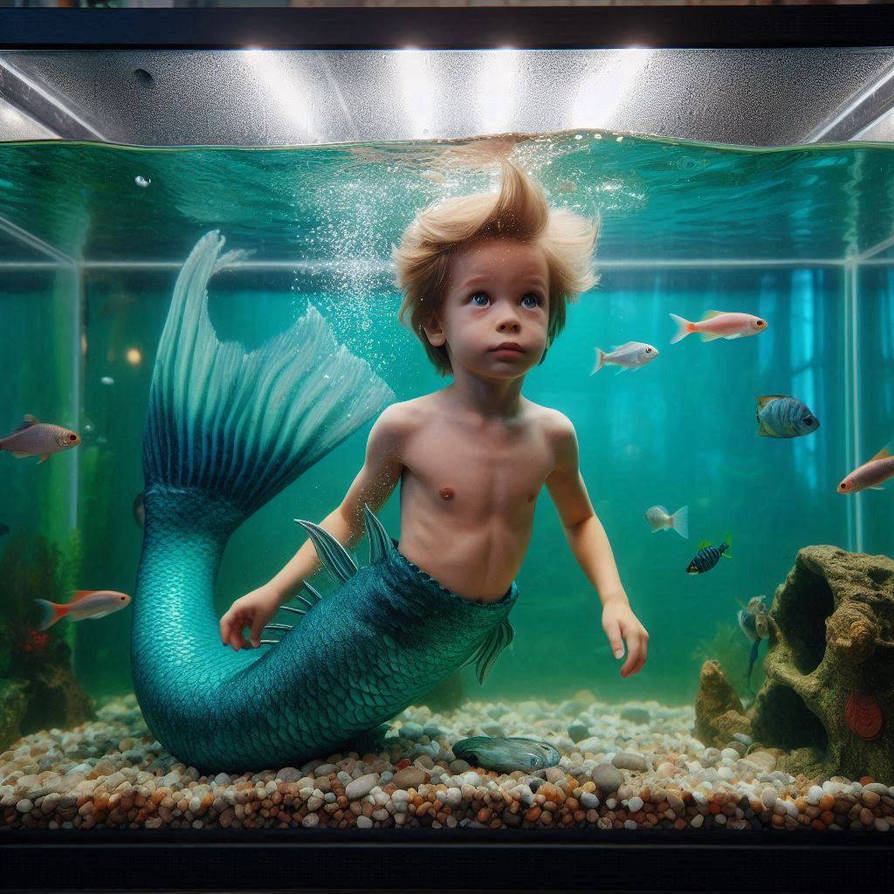 Merboy in Aquarium 2 by Terrorwolf23 on DeviantArt