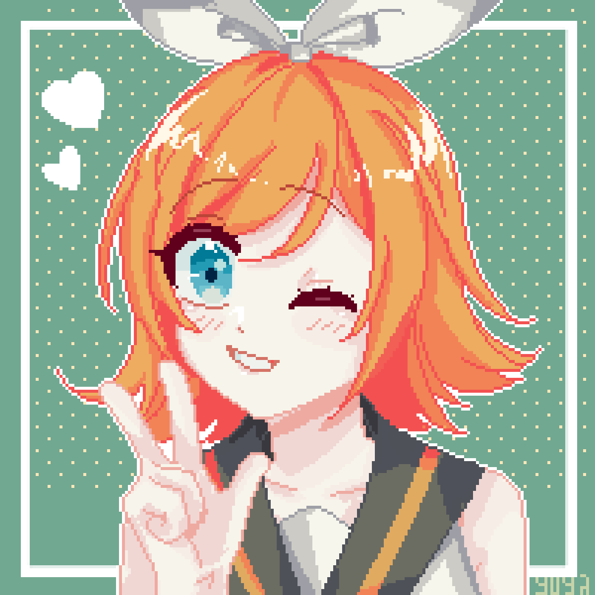 Pixel Rin Transparent pixel Rin by yutoko on DeviantArt