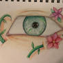 Eye - colored pencil