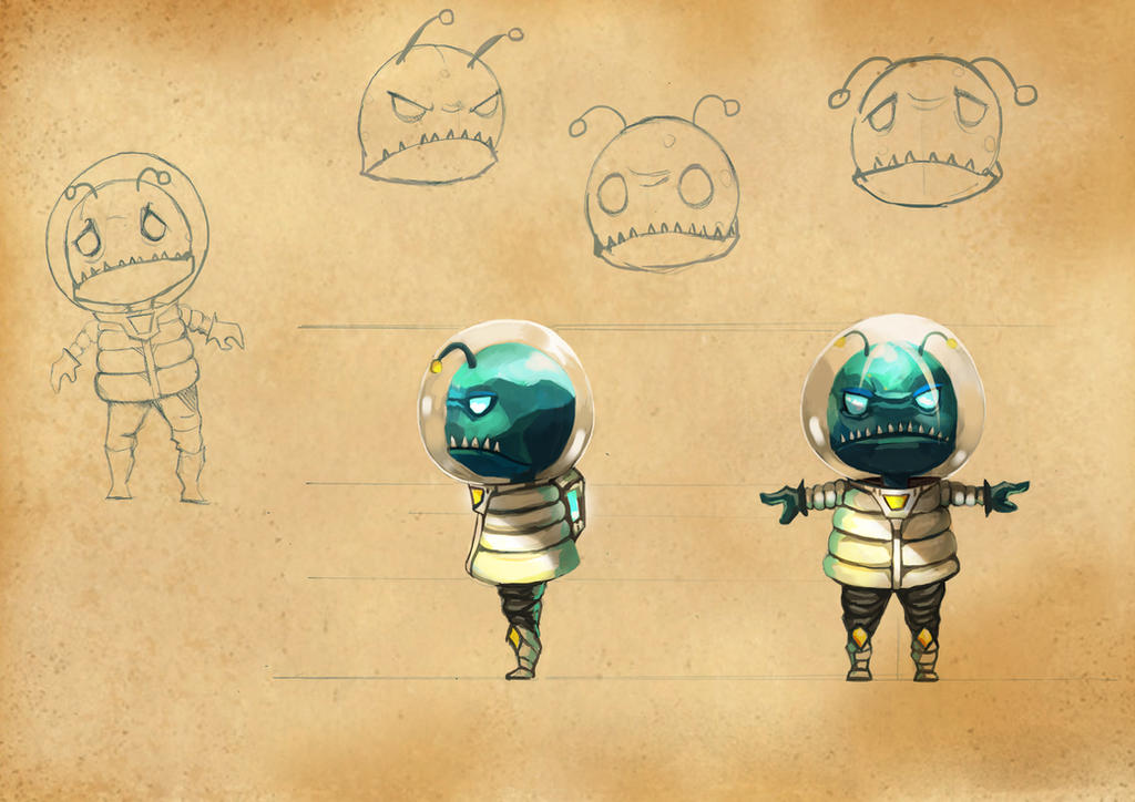 Alien character design by IMAF1ST on DeviantArt