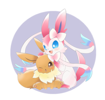 Eevee and Sylveon