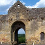 Domme - medieval city door