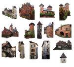PNG medieval house - 038 by HermitCrabStock