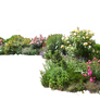 Flowered garden png 02