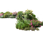 Flowered garden png 02 by HermitCrabStock