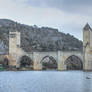 Medieval bridge - Pont Valentre - Cahors 01