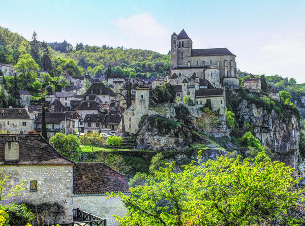 St Cirq Lapopie 14 - Full View by HermitCrabStock