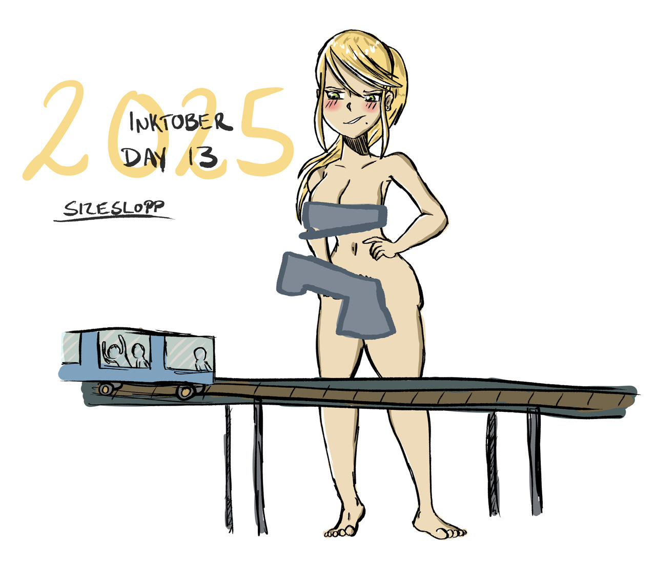 Day 13 Lin Deviantart Inktober2025 day 13 by SizeSlopp on DeviantArt