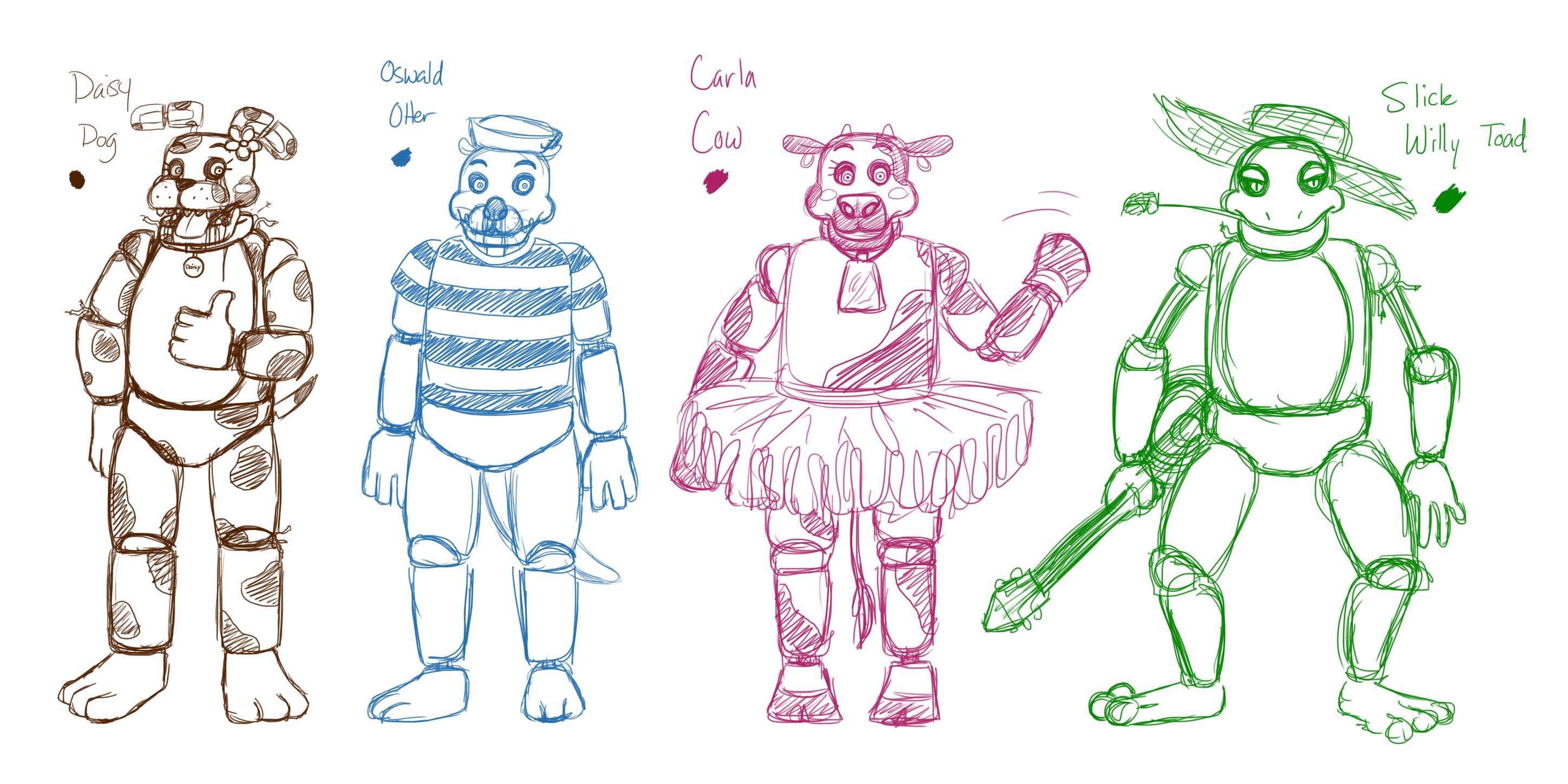 FNAF - Animatronic OC's by La-Mishi-Mish on DeviantArt