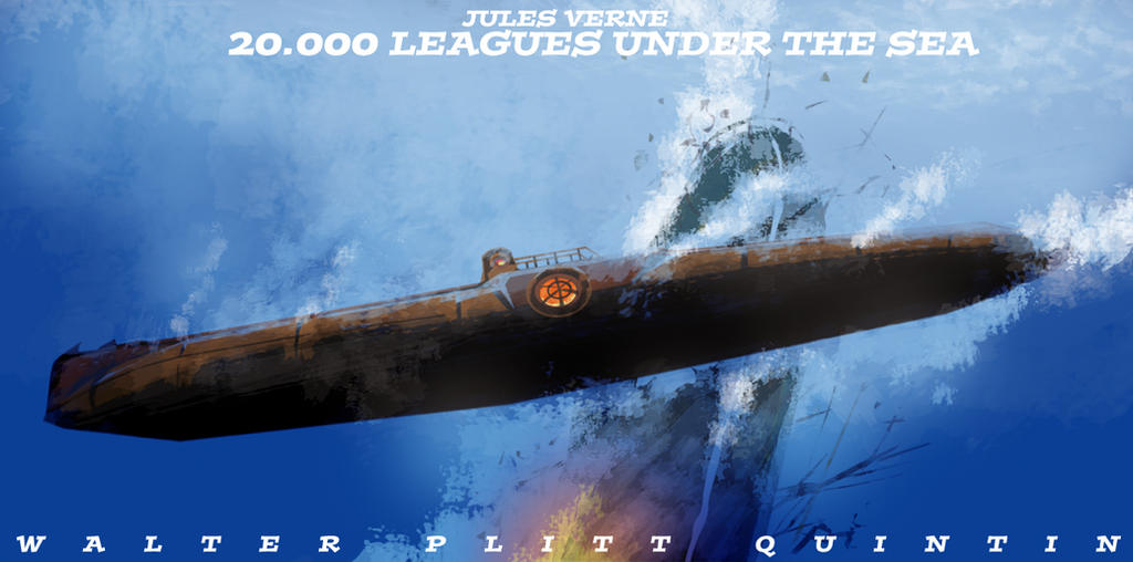 The Nautilus destroying a warship