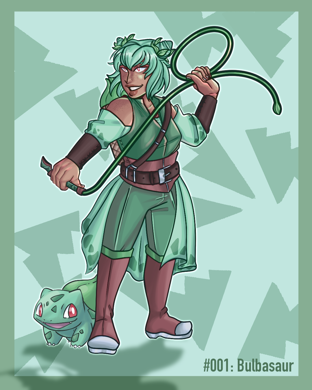 Bulbasur Image Pokemon: Bulbasaur Gijinka by PsychedelicBeatjam on DeviantArt