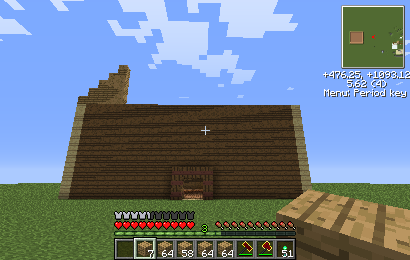 Present Amount done of my Minecraft Mansion