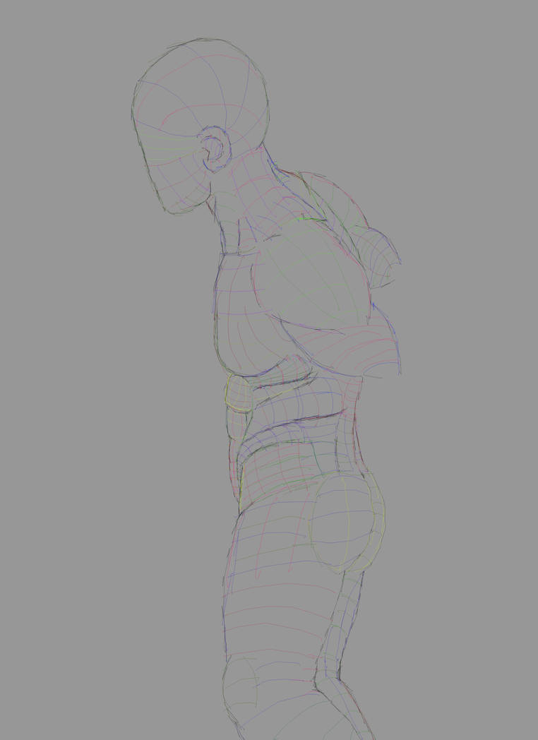 Torso Frame Animation Torso Practice Bending 3 Grid Version by SuperSketchyZero2099 on DeviantArt