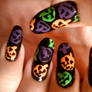 Jack O Lantern Sprinkles Nails