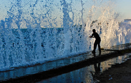 Washing Hands With The Waves