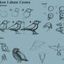 How I draw Crows