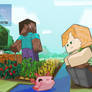 Alex and Steve farming