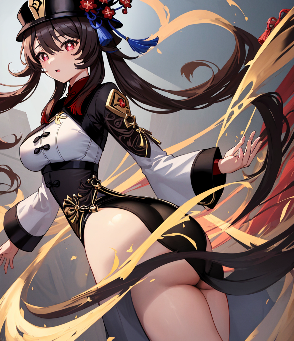 Hu tao, taihou, azur lane, genshin impact, crossover, hybrid