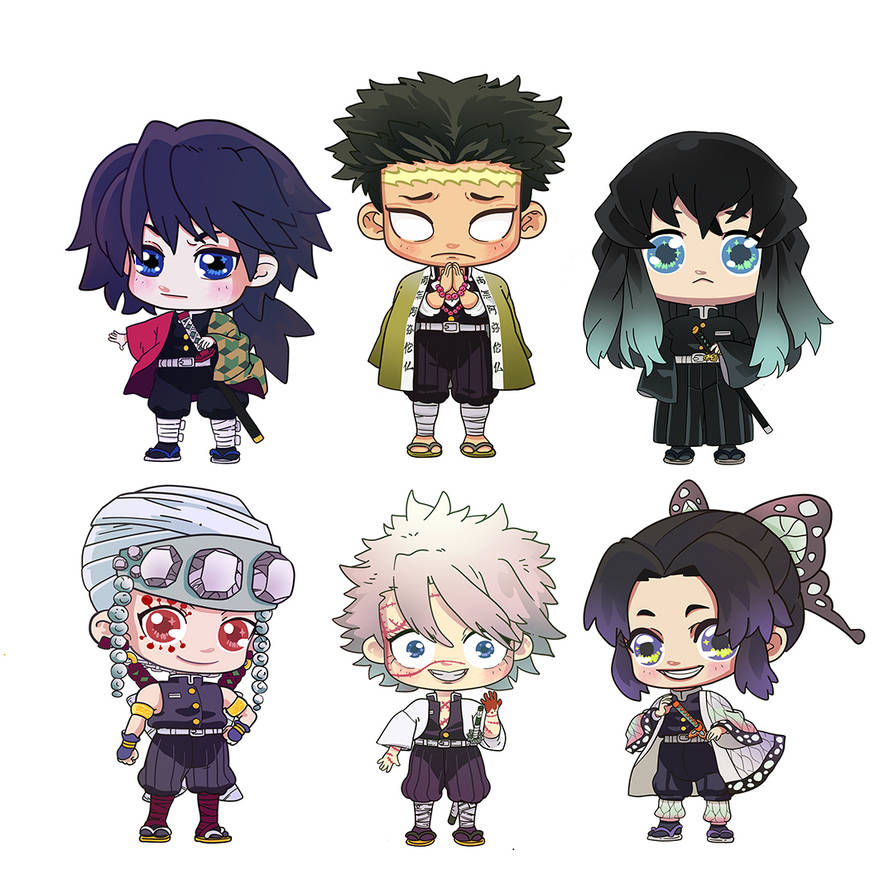 pic Mitsuri X Iguro Chibi kimetsu no pillars by yosoisumo on