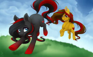 Alcery and Pillonchou by SilentWulv Alcery and Pillonchou by SilentWulv