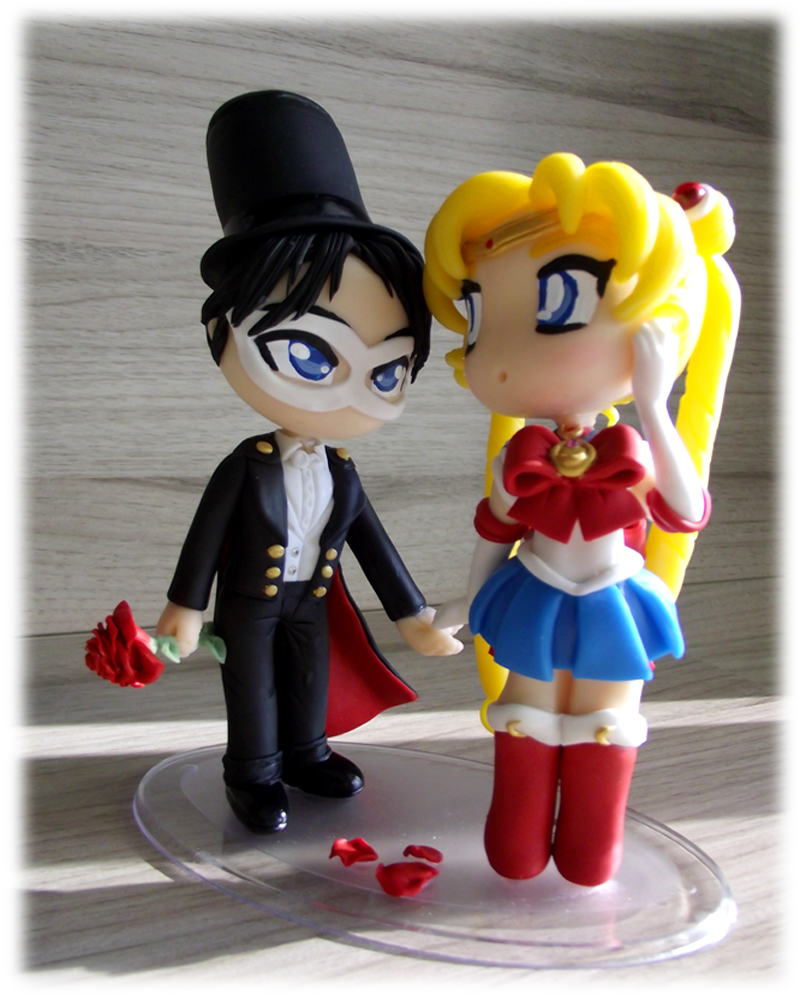 Sailor Moon and Tuxedo