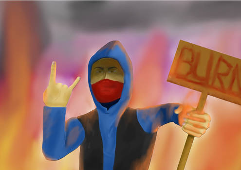 protesting pyromancer