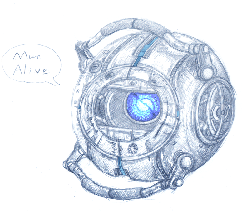 How To Draw Wheatley From Portal 2 - alter playground How To Draw Wheatley From Portal 2 - alter playground