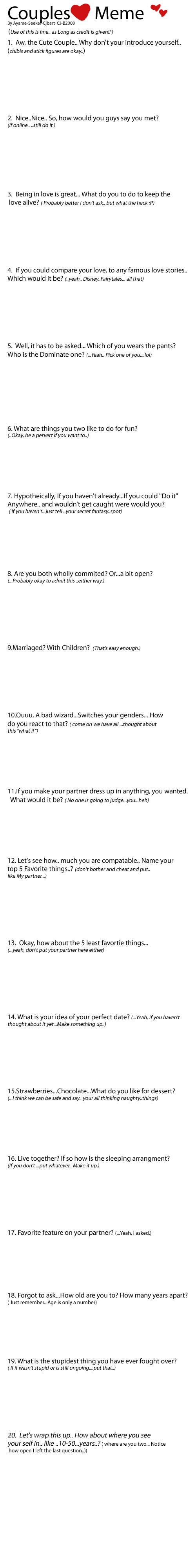 372 Couples MemeBlank by AyameSeekerCjBArt on DeviantArt