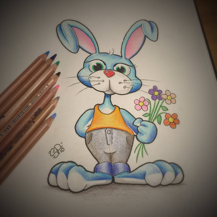 Blue Rabbit Deviantart Blue Rabbit by Zeebats on DeviantArt