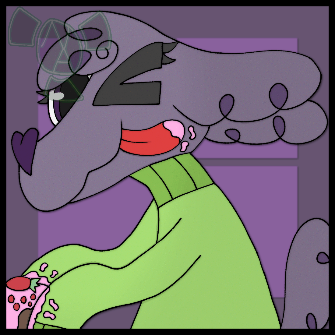 (Art Fight 2024): Dusty Eats A Strawberry Cake
