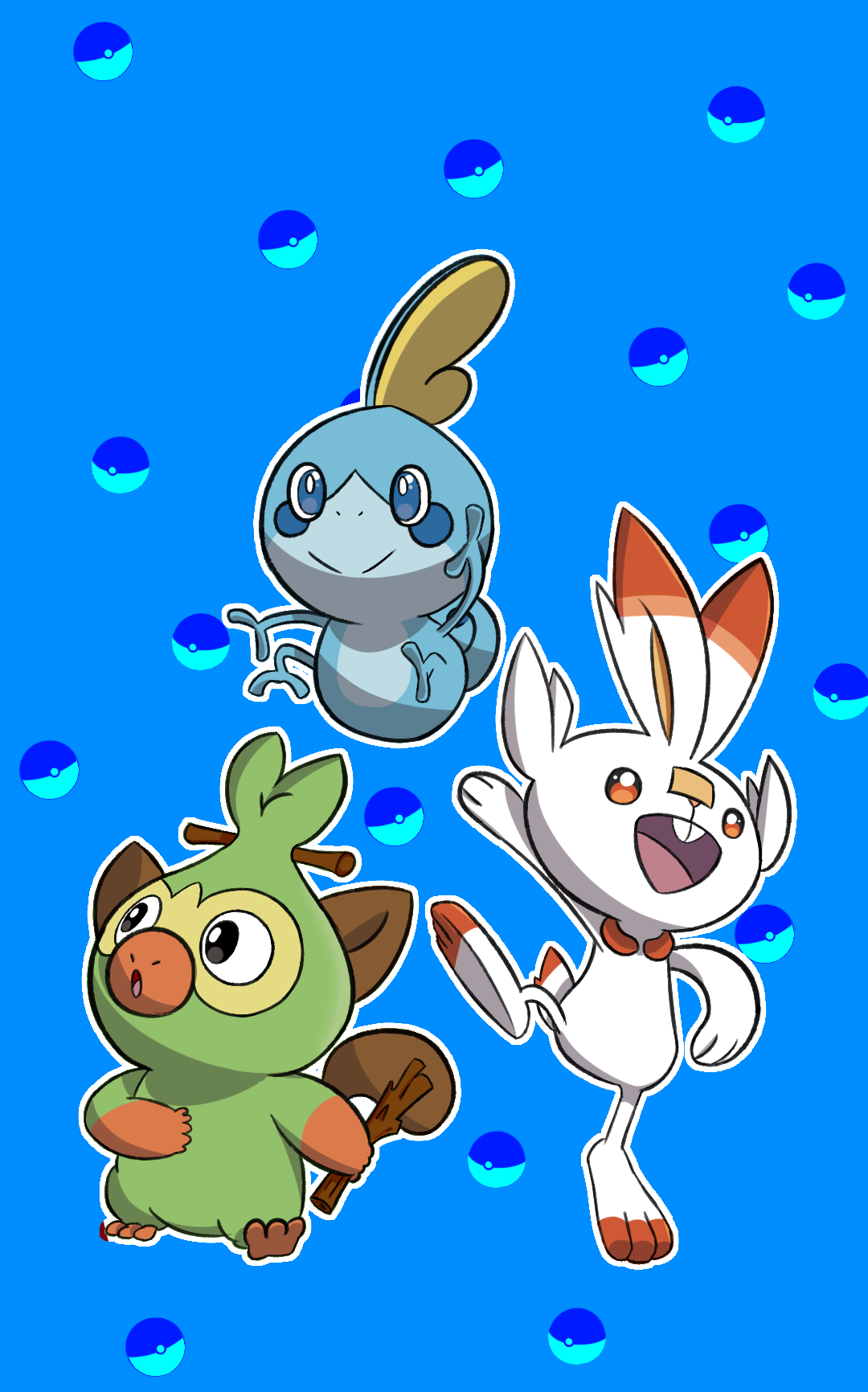 Scorbunny, Grookey and Sobble in London  Pokemon, Pokemon iniciais,  Imagens de pokemon